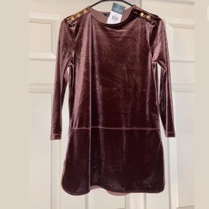 Lauren Ralph Lauren Women’s Sz S Velvet Tunic Top